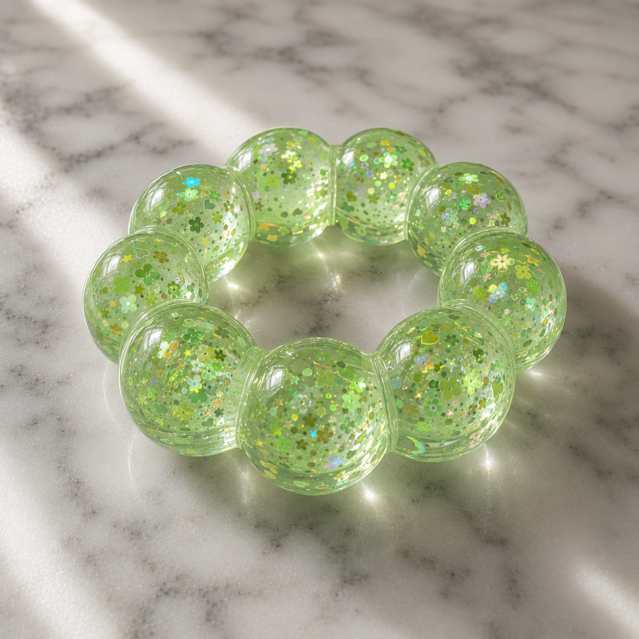 Feelzies™ Original Squishy Bracelet: Lavender Sparkle