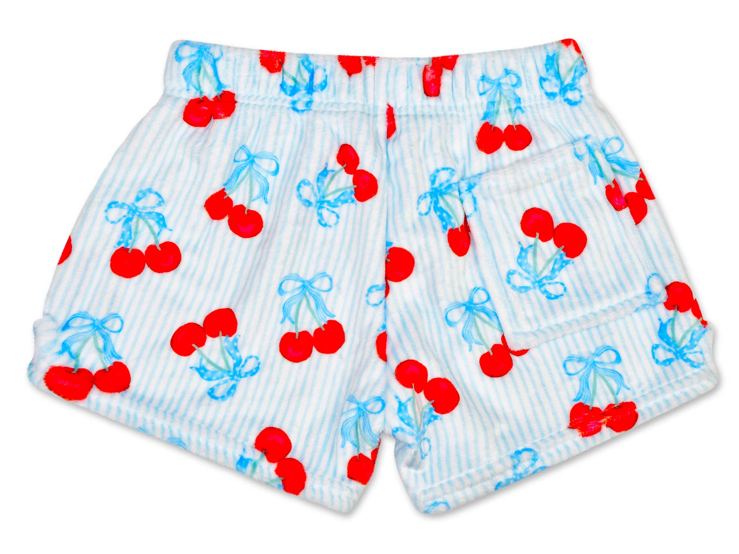 Cherry on Top Plush Shorts (Youth Small (6-8))
