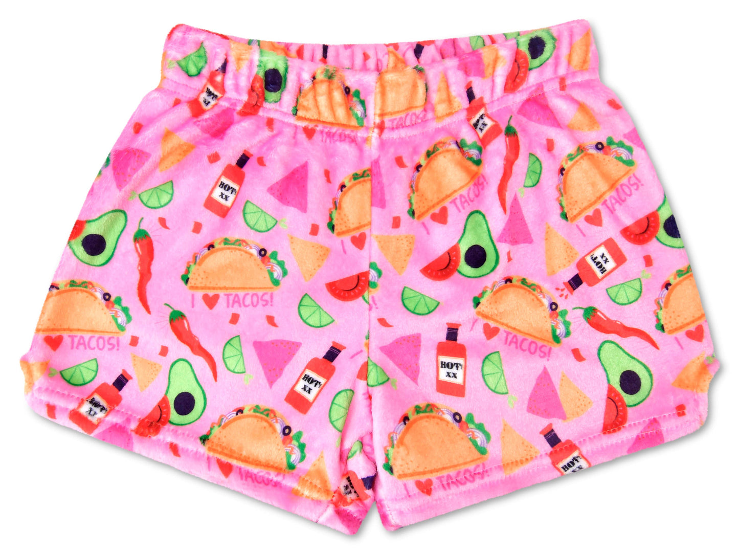 Taco Love Plush Shorts (Large (14))