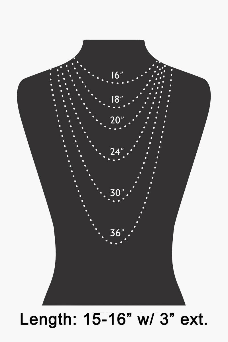 Two Tone Layered Chains Necklace: MGDCRY