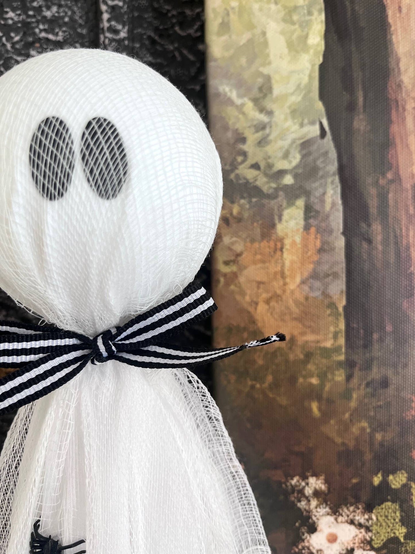 Rustic Primitive Halloween Draping Ghost Home Decor