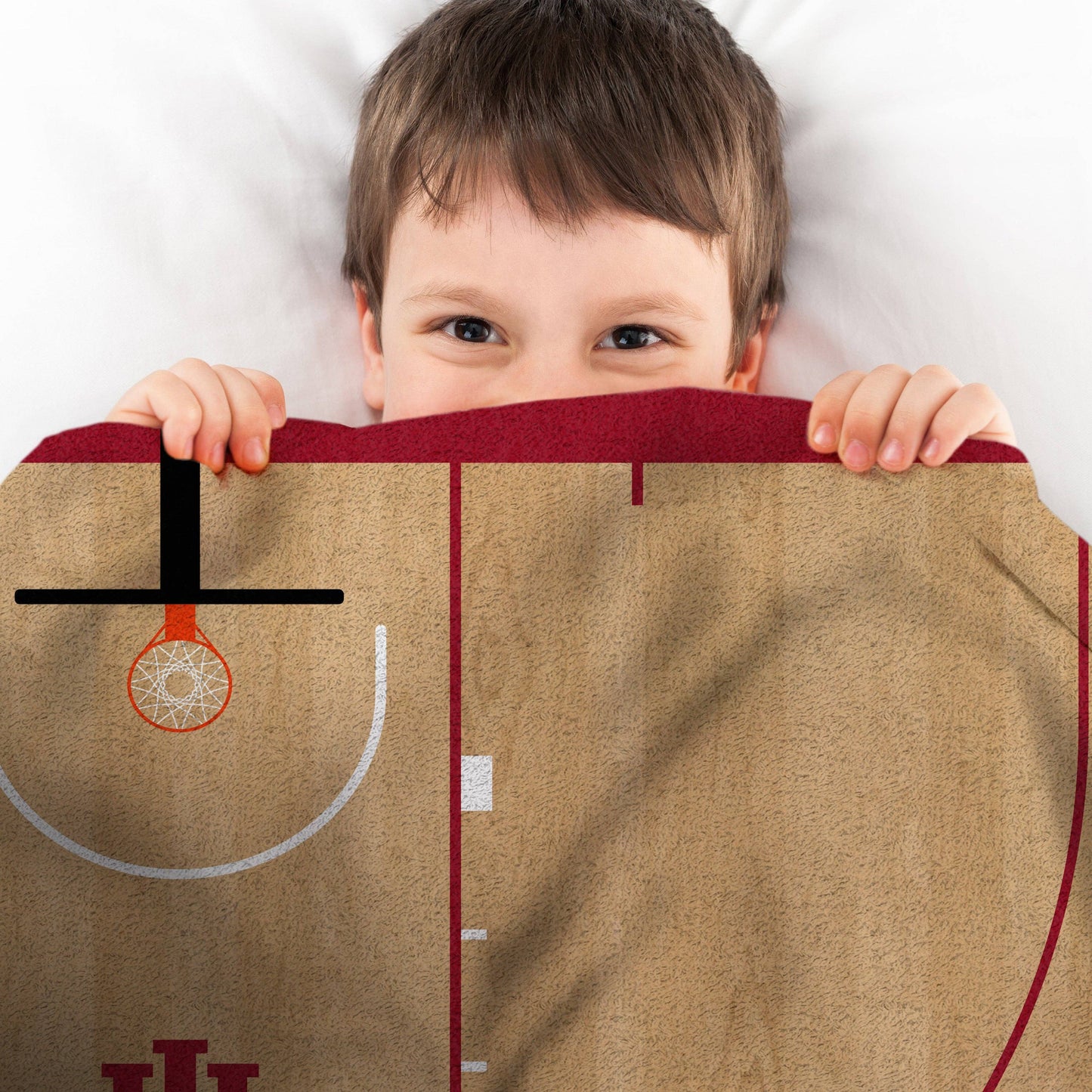 Sleep Squad Indiana Hoosiers Basketball Court 60x80” Blanket