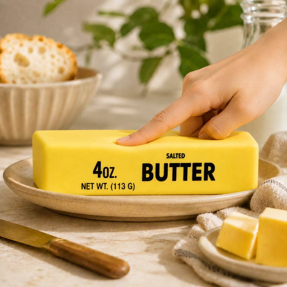 Black Ink Butter Bar Squishy Stress Relief Toy