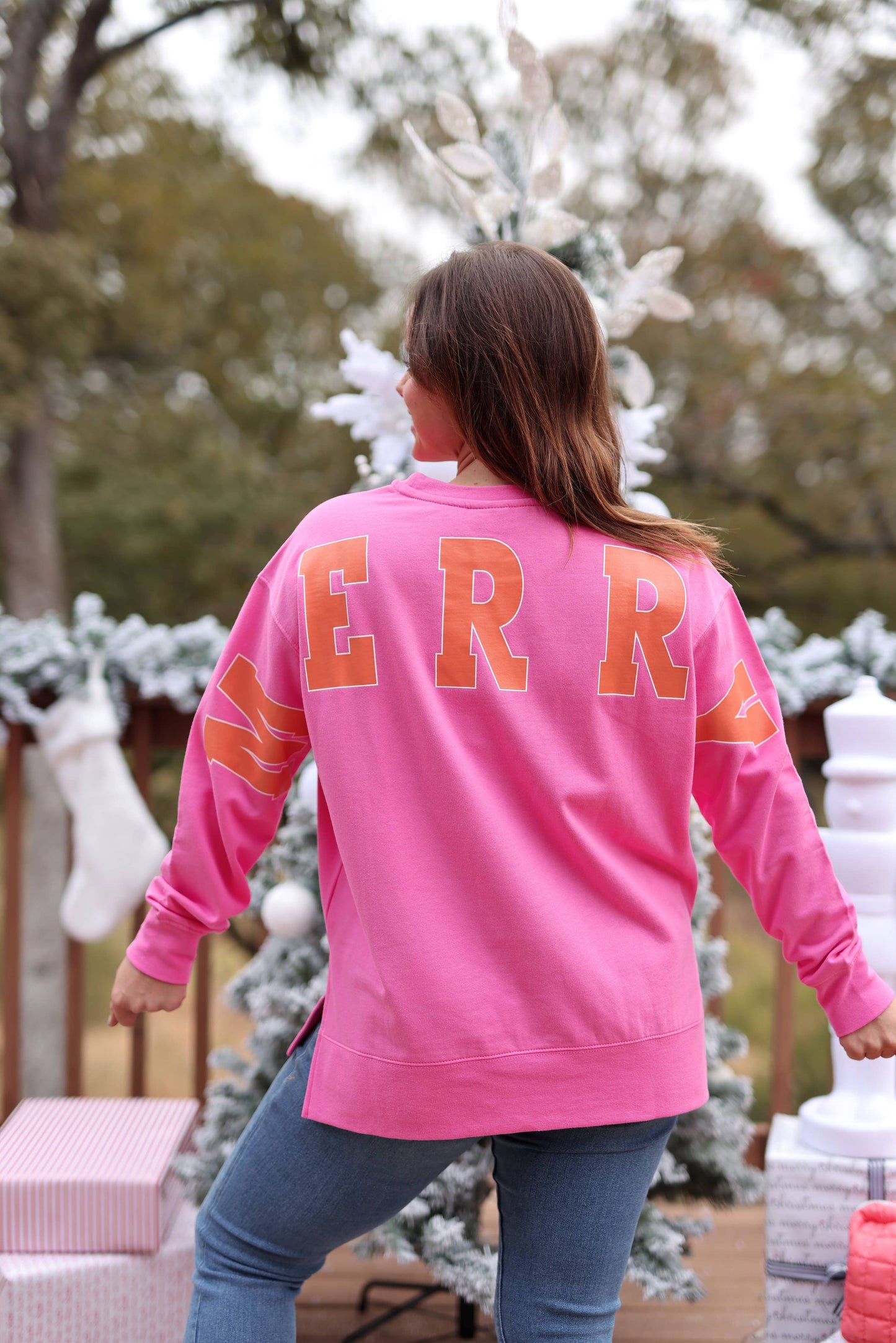 Pink Disco Merry - Sweatshirt (Perfect Pink): S