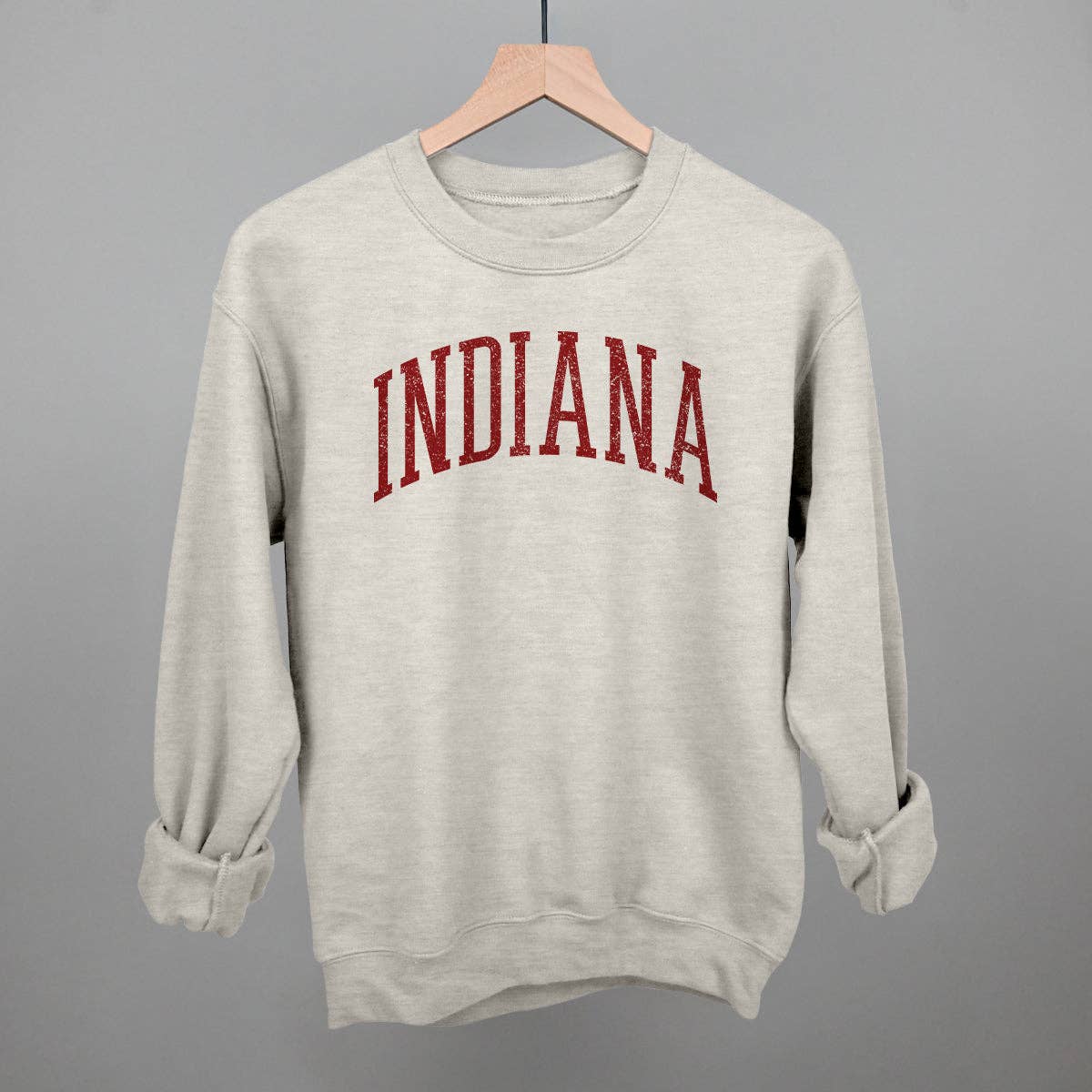 Indiana Arch: White / L / Oversized Corded Crew