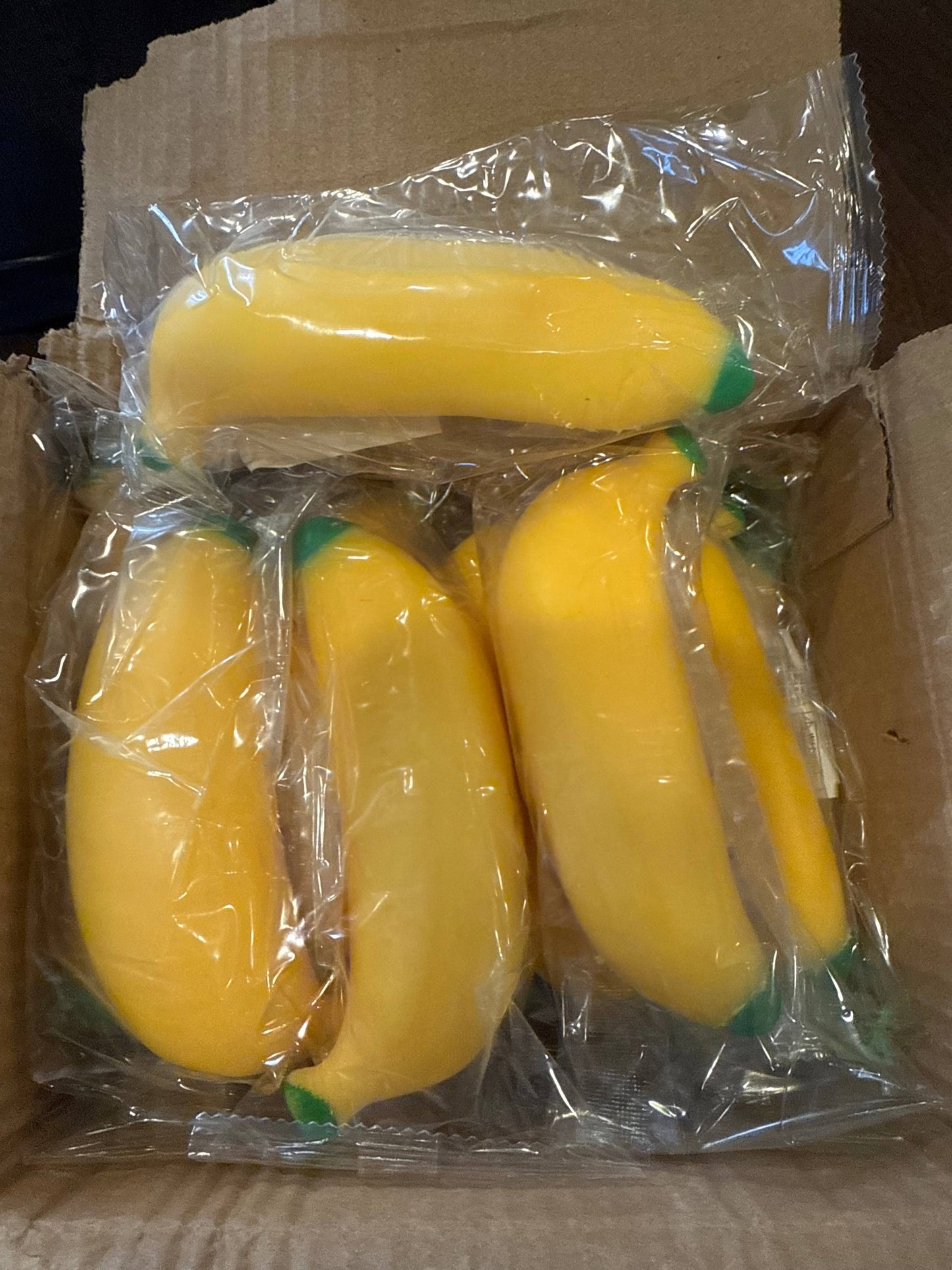 The Viral Banana Sand Filled Squishy 5 inches (bulk)