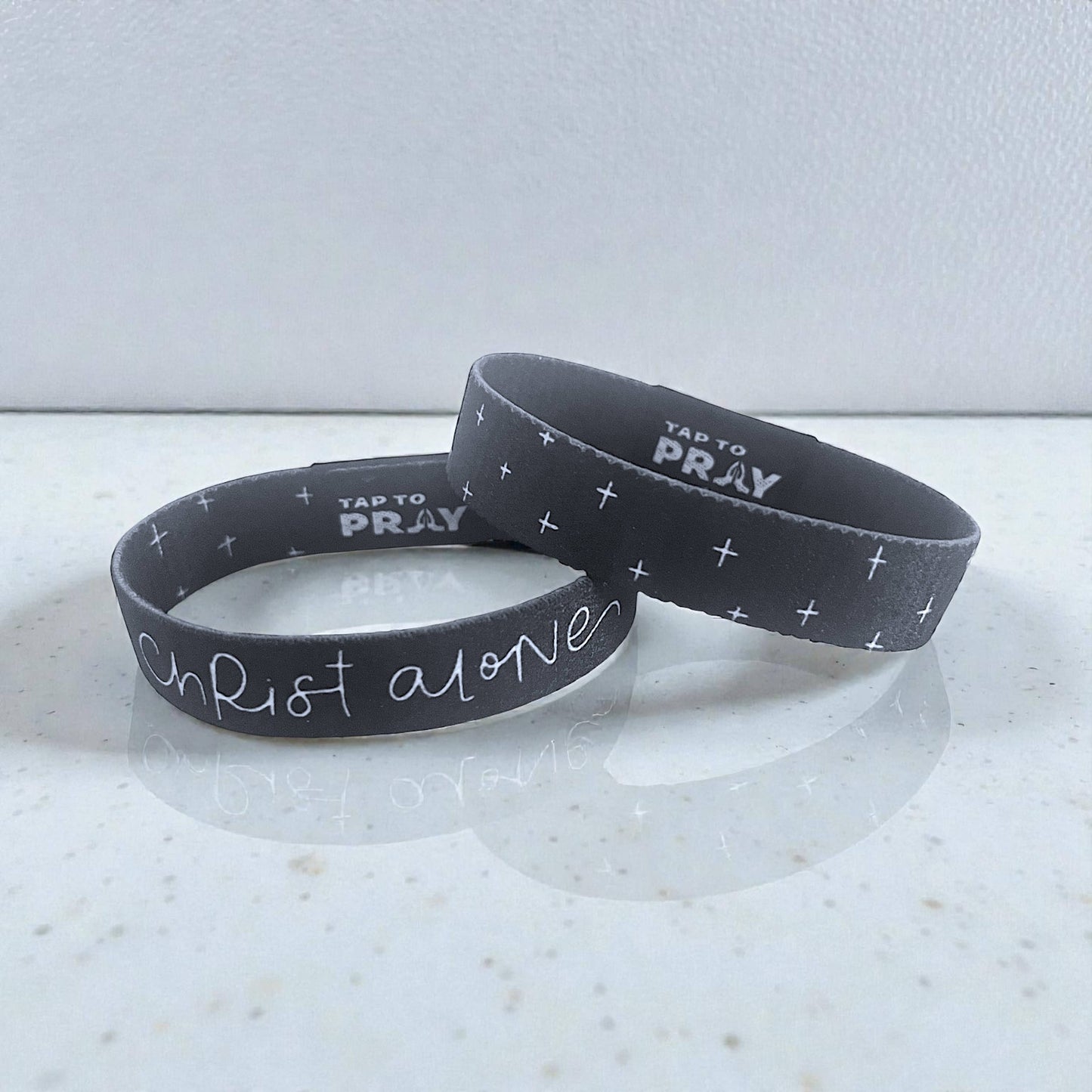 Tap To Pray® Kingfolk Series Wristband – Christ Alone: Medium