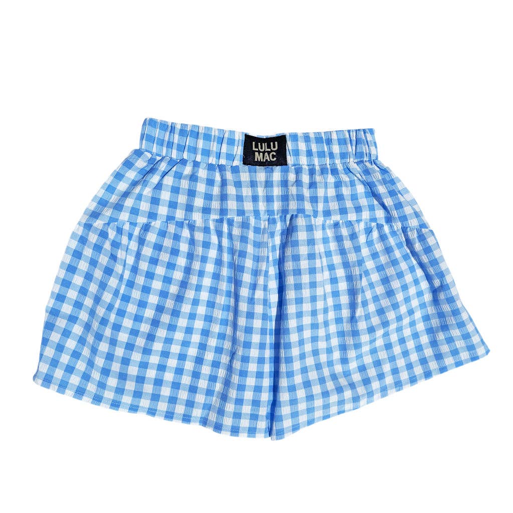 LM-1112 BLUE MODERN SKORT: BLUE / Large