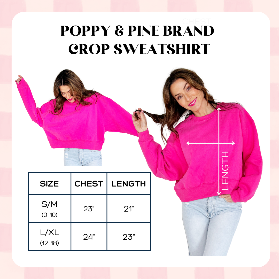 Jesus Fills My Cup Crop Sweatshirt: S/M
