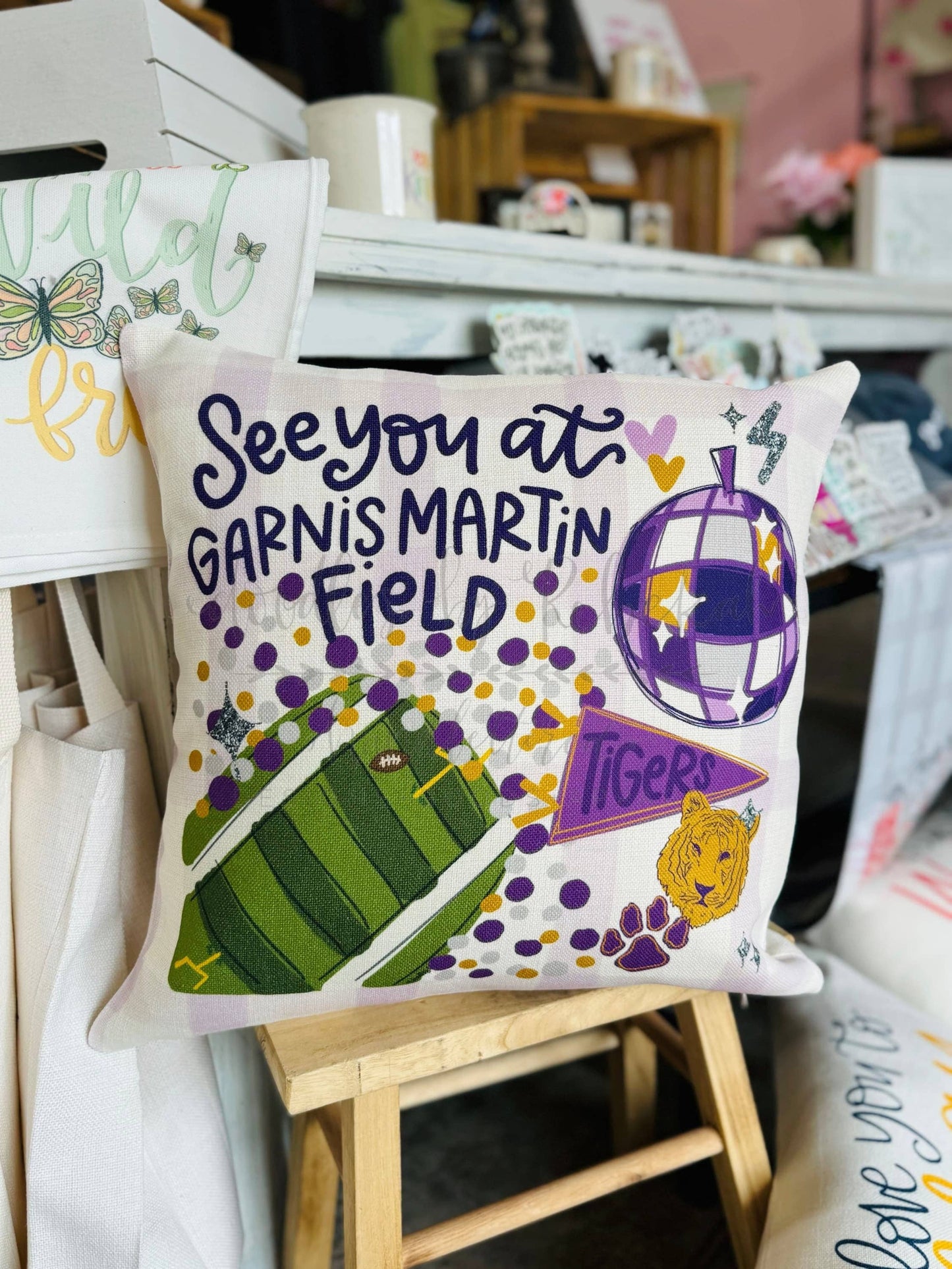 See You In…Custom School Pillow: Custom