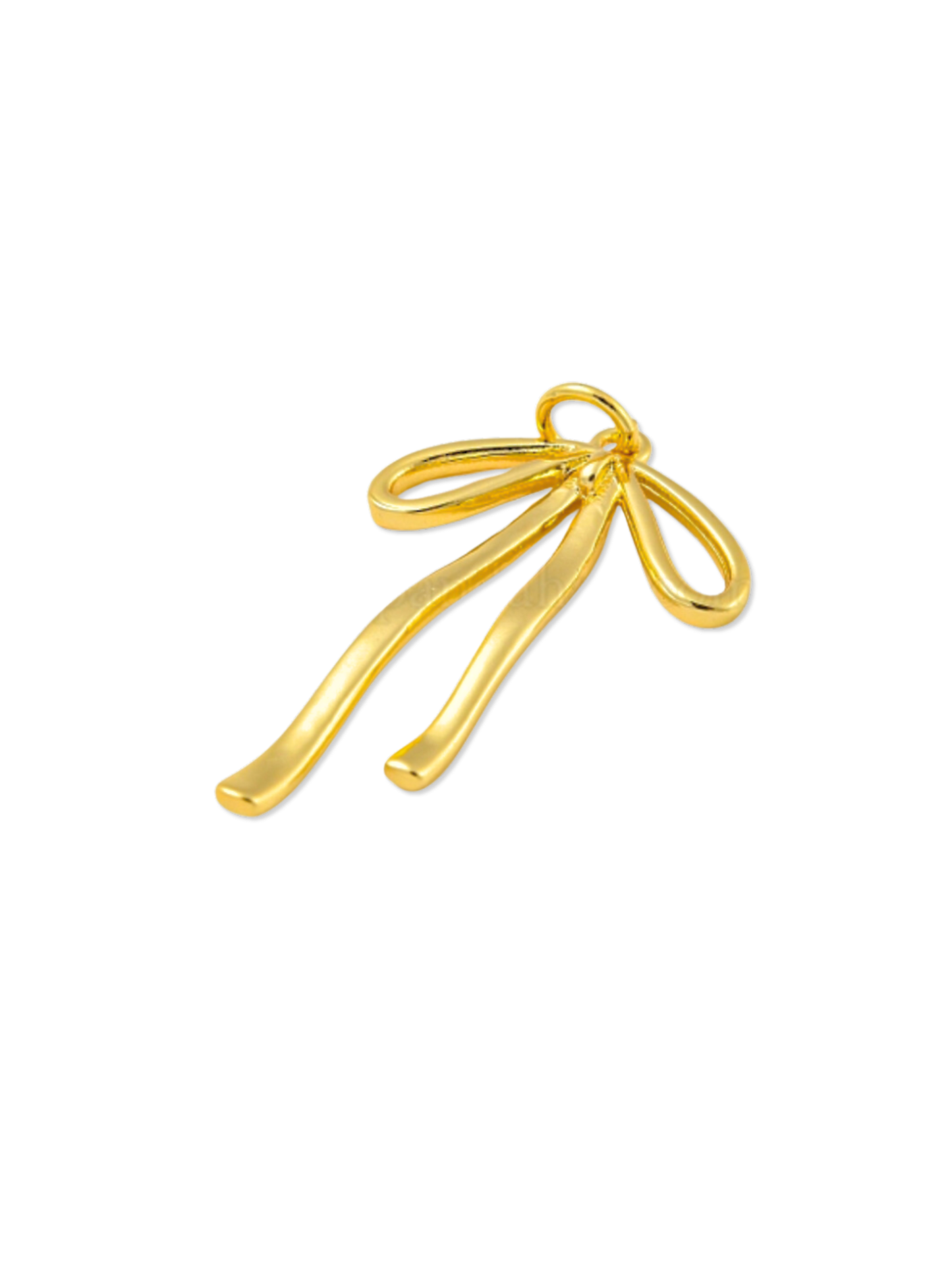 * Gold Bow Charm