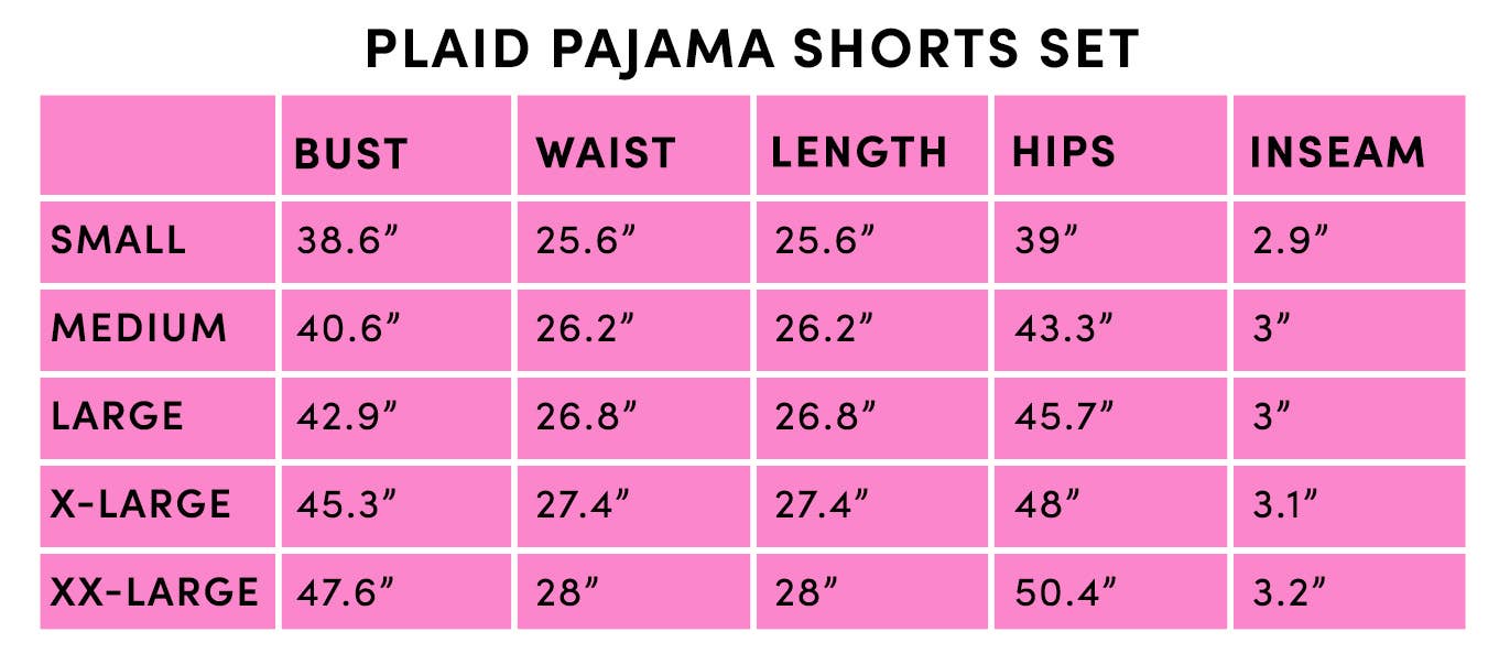 Light Pink Wholesale Plaid PJ Shorts: Light Pink / S