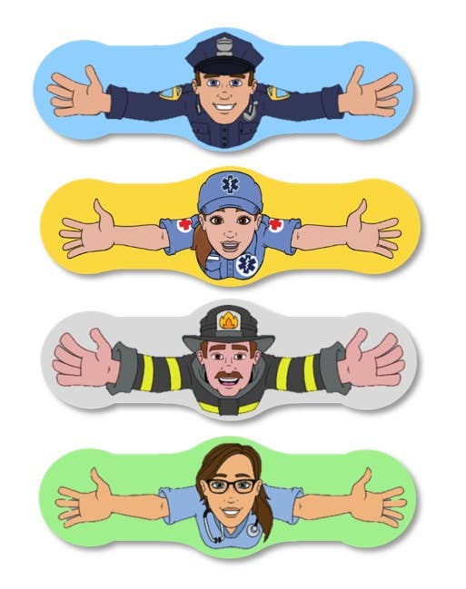 First Responder Hero Hugging Bandages 24ct Box