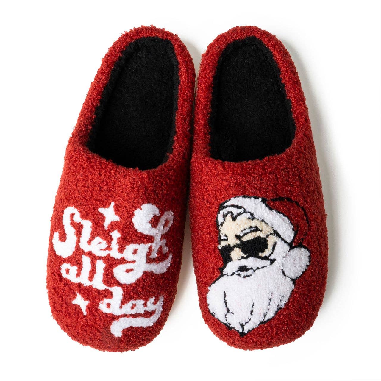 Two Left Feet Holiday Lounge Out Loud Comfy Slippers OS: Small / Peace of Peppermint