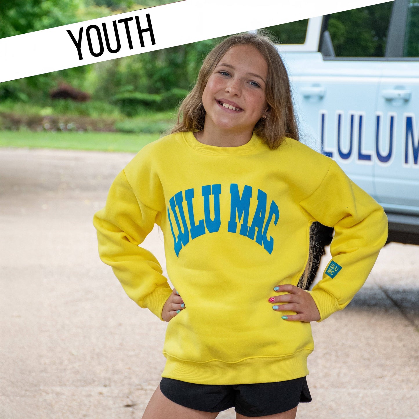 KD-SW-1007 YELLOW/CYAN PUFF: YELLOW/CAYENNE / Youth Small