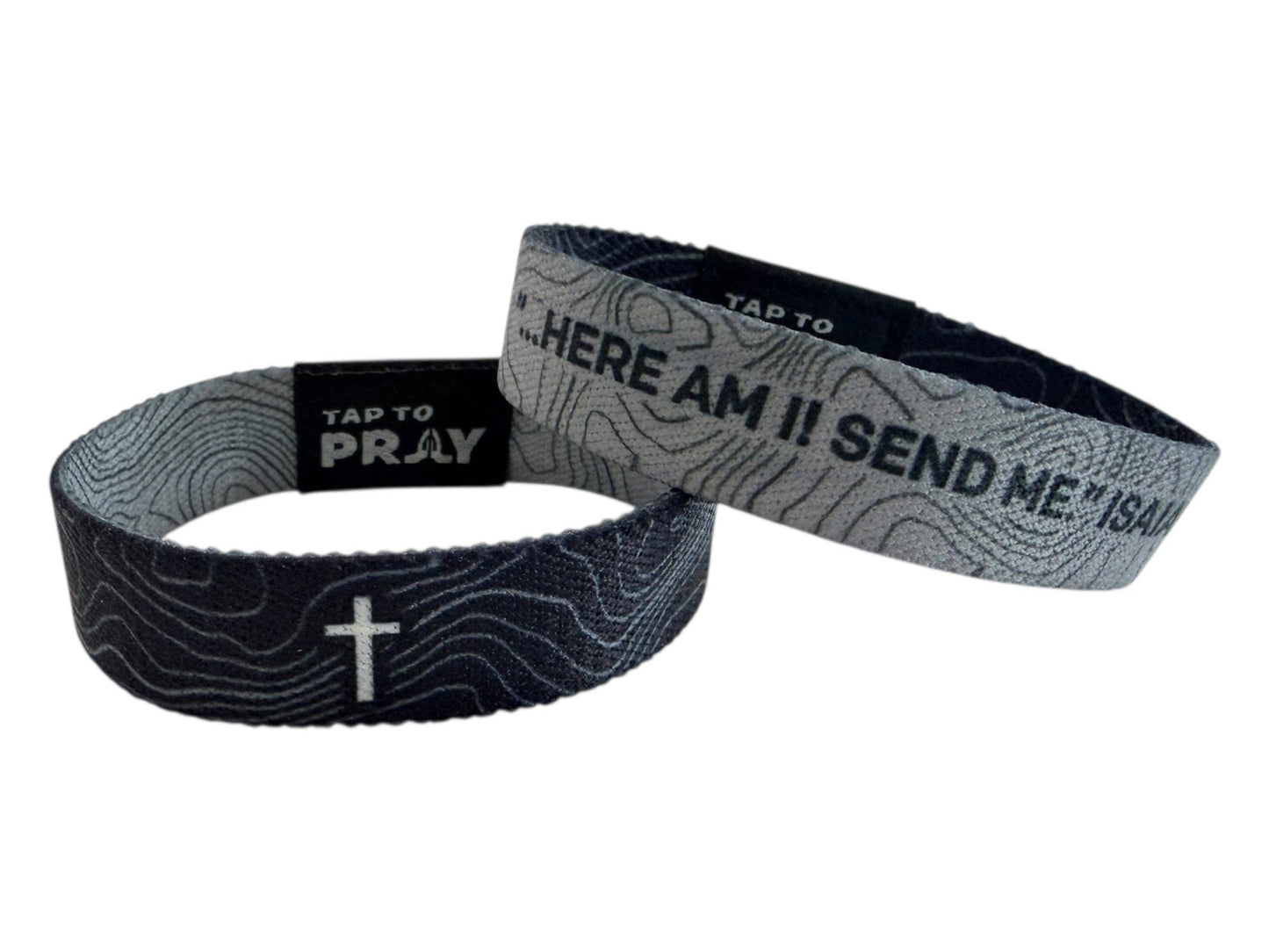 Tap To Pray® Wristband – Valor Topography: Extra Small
