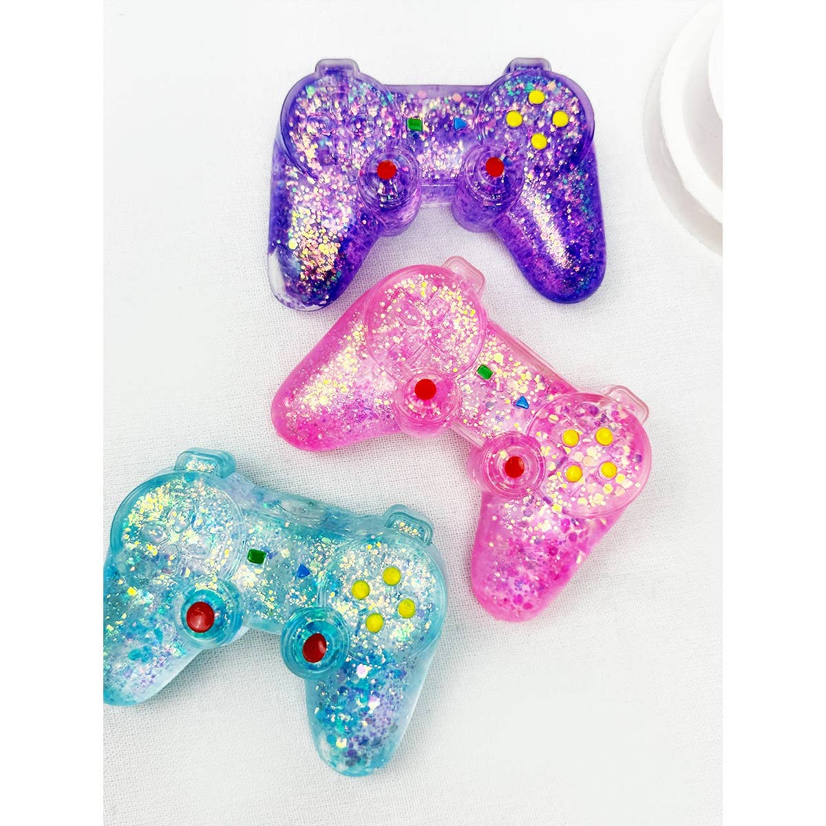 Glitter Game Controller Squishies Toy: MIX COLOR / ONE(12)