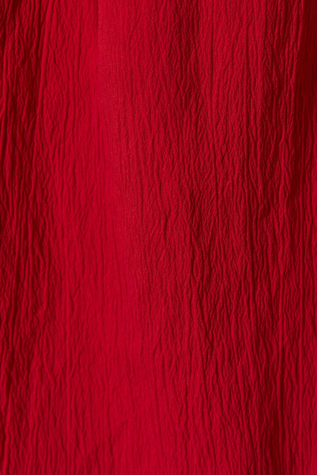 RUFFLE DETAIL SPAGHETTI STRAP SLEEVELESS A-LINE MINI DRESS: Red / S