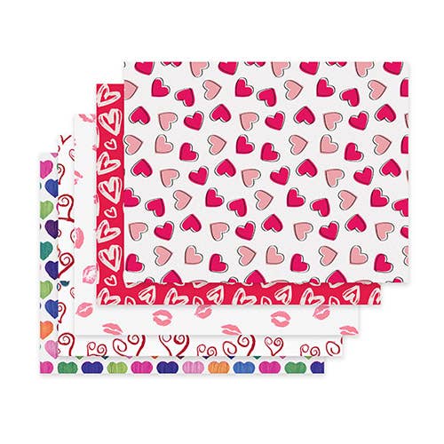 Special Occasion Printed Tissue Paper: Pink Gingham / 12 Pack / 20x30"