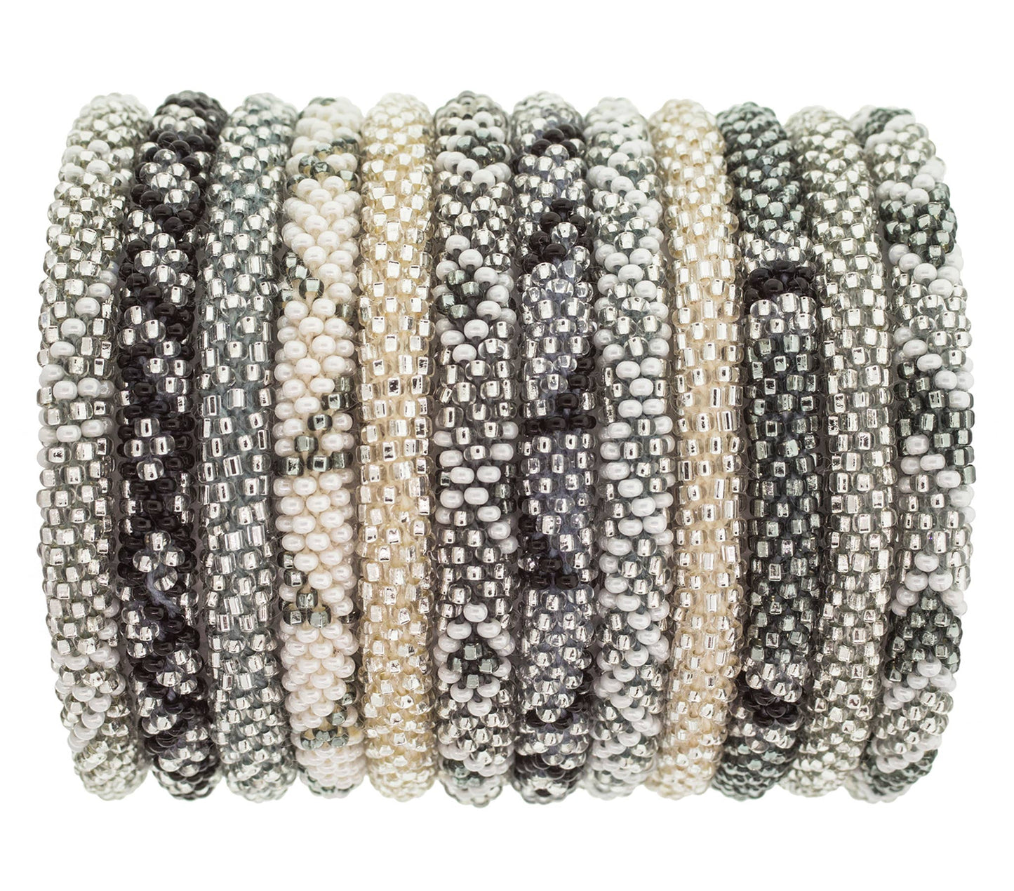 Roll-On® Bracelets Platinum - Set of 12