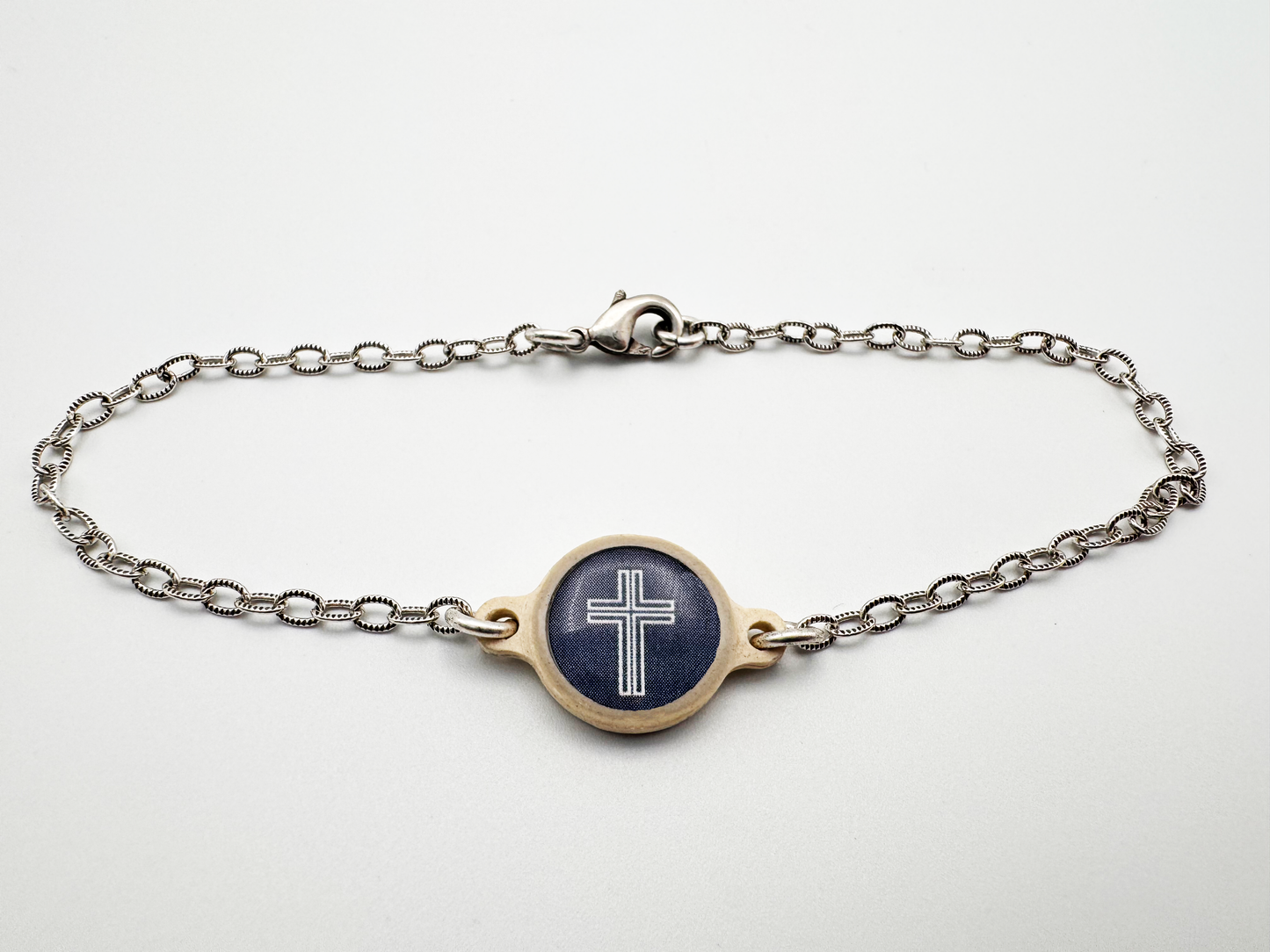 Tap To Pray™ - Survivor Series Handmade Bracelets: .999 Silver-Plated + Wild Flowers