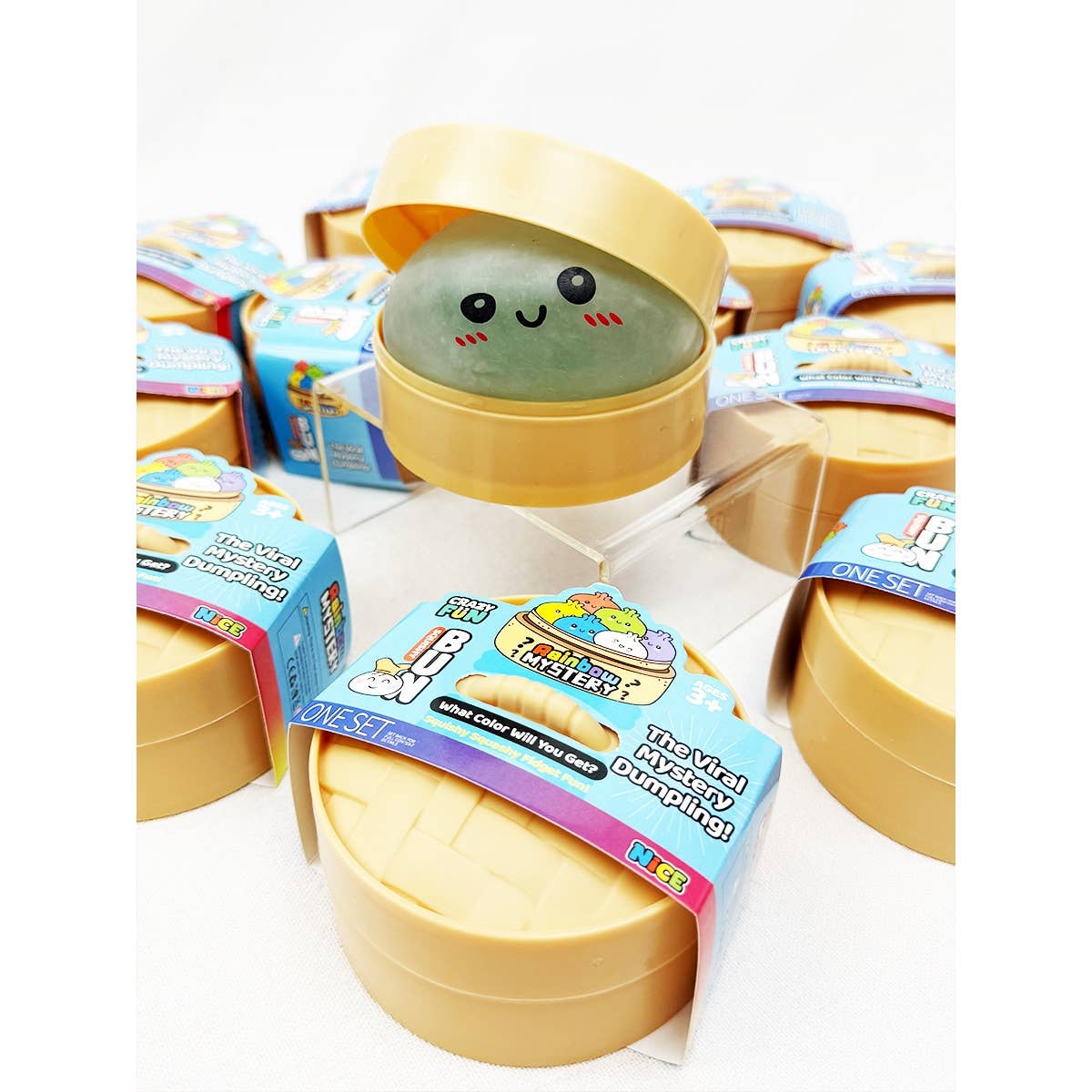 Slow Rising Mystery Dumpling Squishy with Steamer: MIX COLOR / ONE(12)