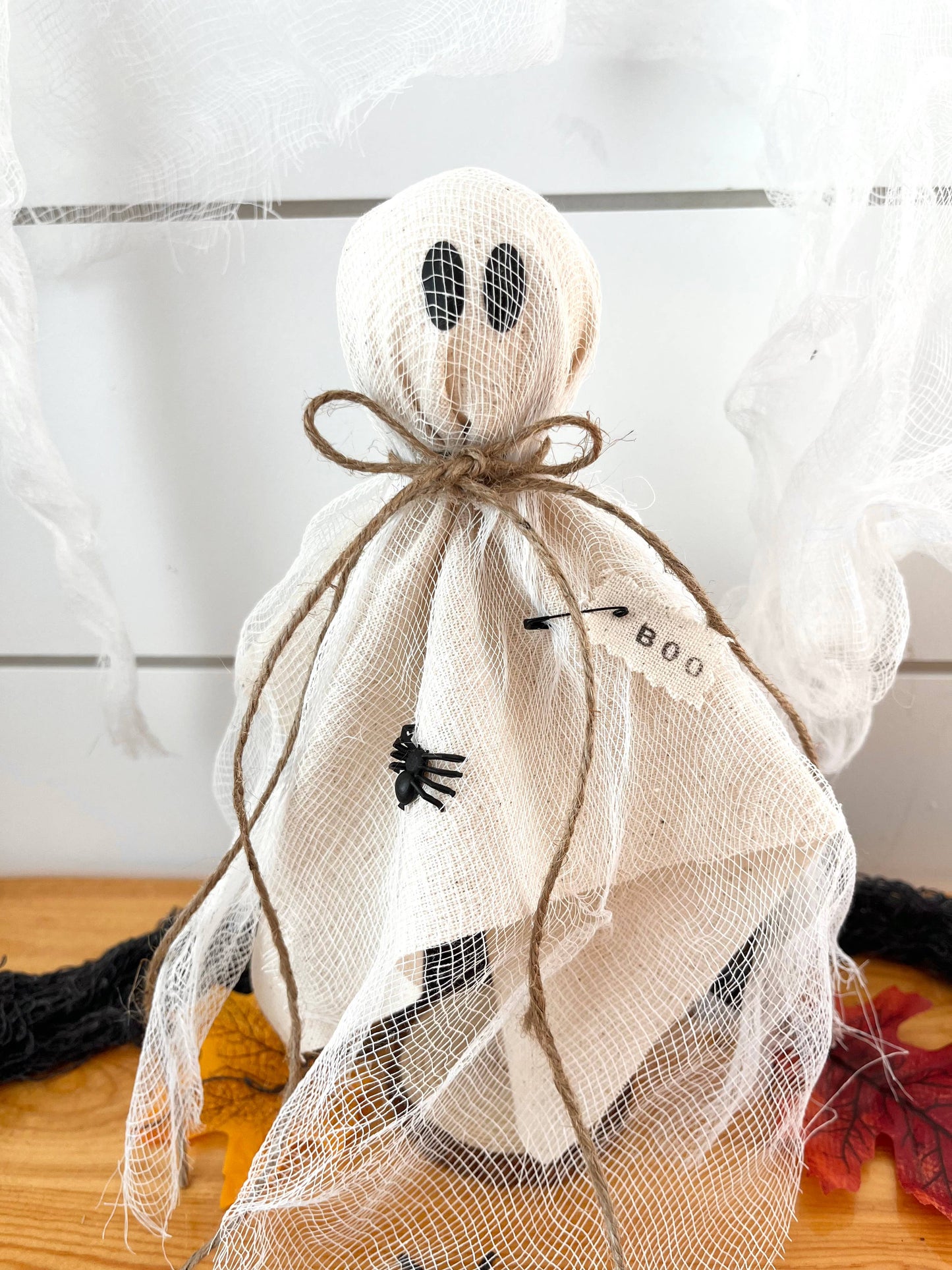 Rustic Primitive Halloween Ghost Home Decor-3 Sizes: Large