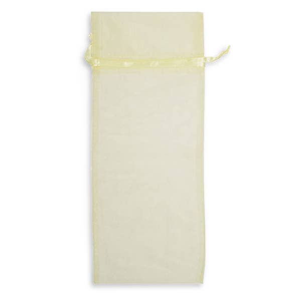 Organza Sheer Bags with Satin Drawsting Ribbon : Neon Pink / 10 Pack / 3x4"
