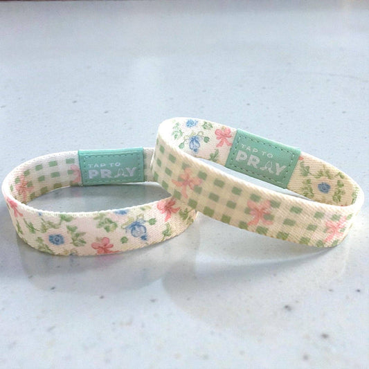 Tap To Pray® Wristband – Flower Basket: Extra Small