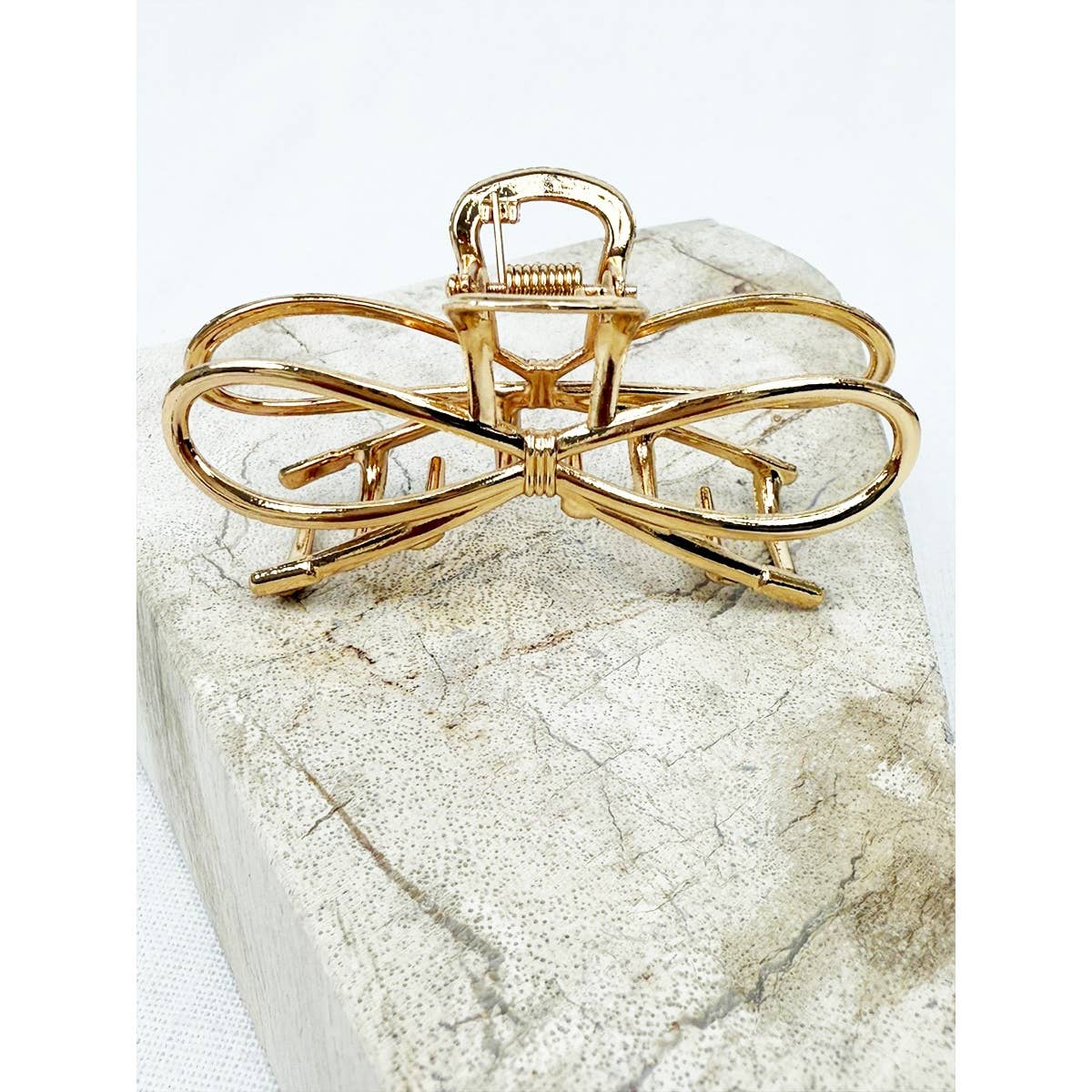 Metal Bow Shape Hair Claw Clips: MIX COLOR / ONE(12)