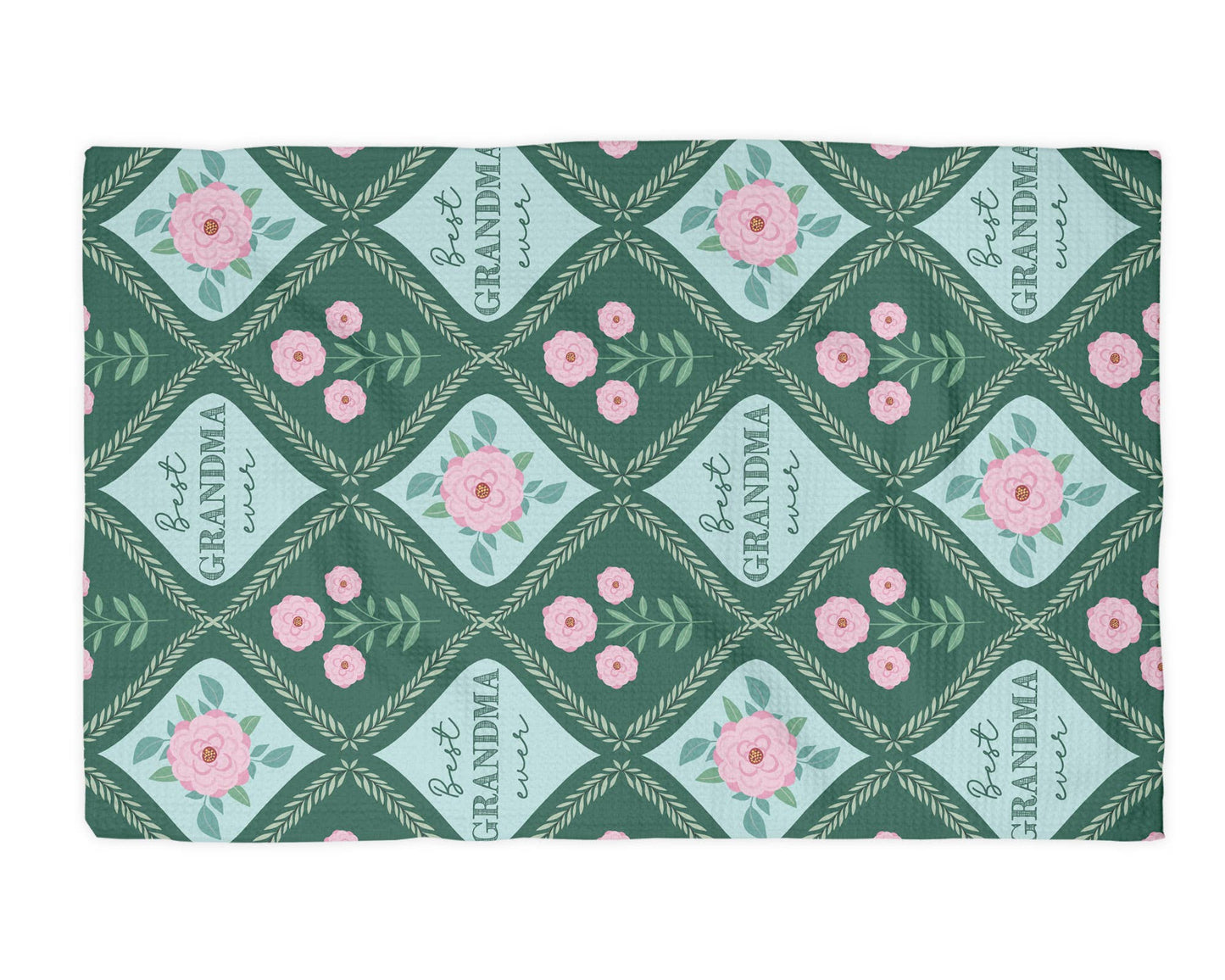Best Grandma Ever Mother's Day Gift Kitchen Towel Waffle