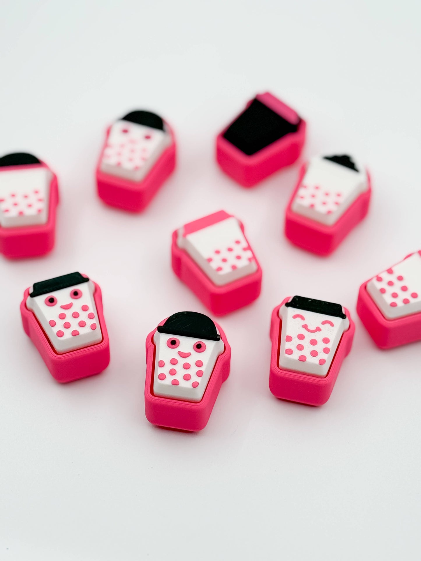 3D Printed Keyboard Clicker Fidgets – Boba Mystery Color: Loud
