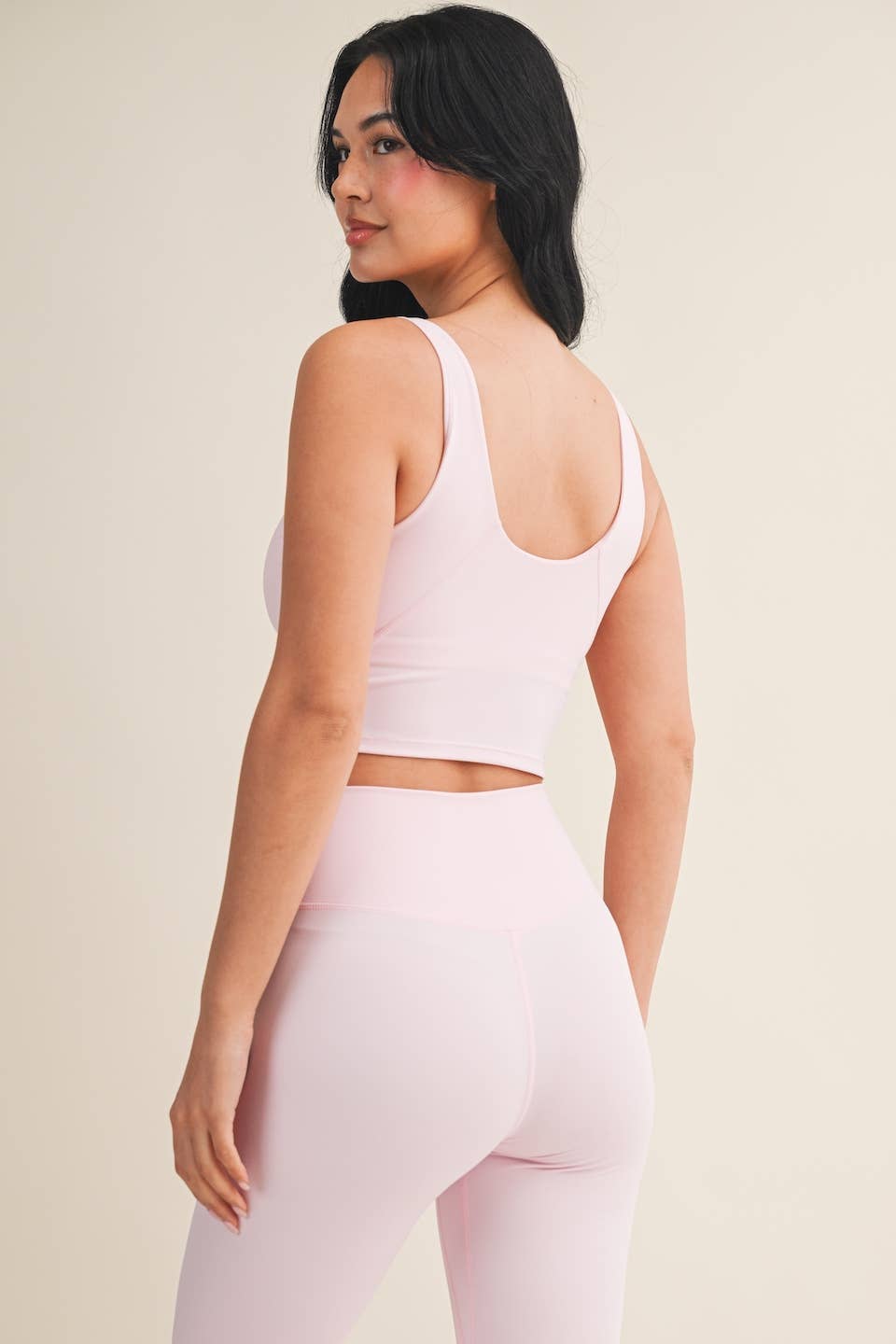 Aligned Performance Cropped Tank Top: Hot Pink / M