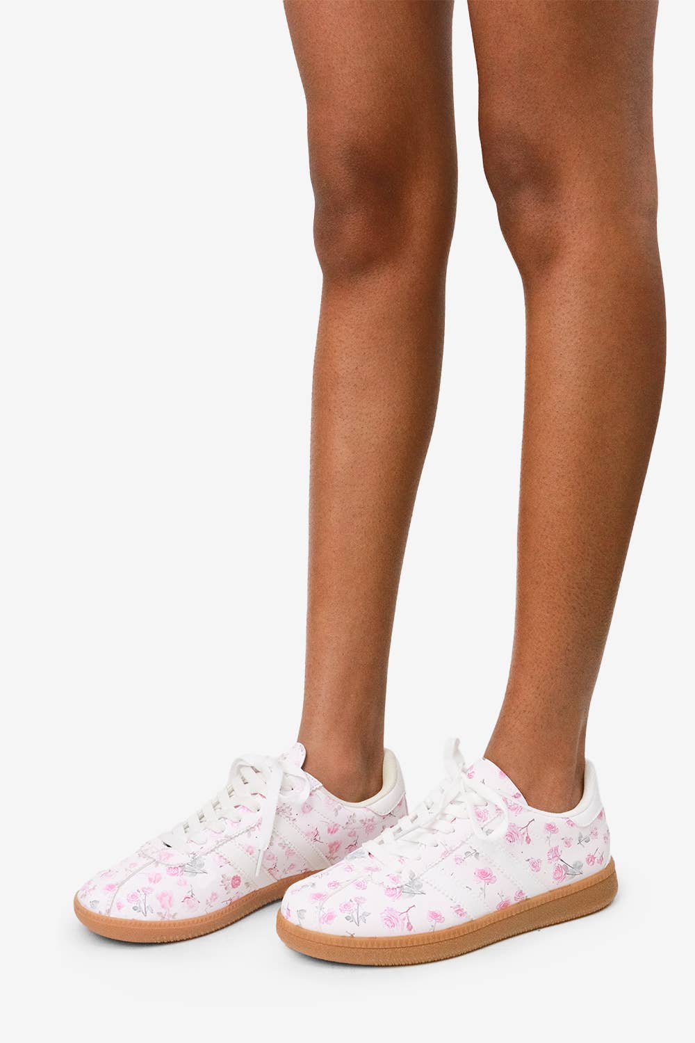 EXPRESSO BEAN - [OPEN SIZING] Floral Sneakers : Blue / 9