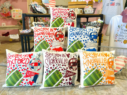 See You In…Custom School Pillow: Lexington