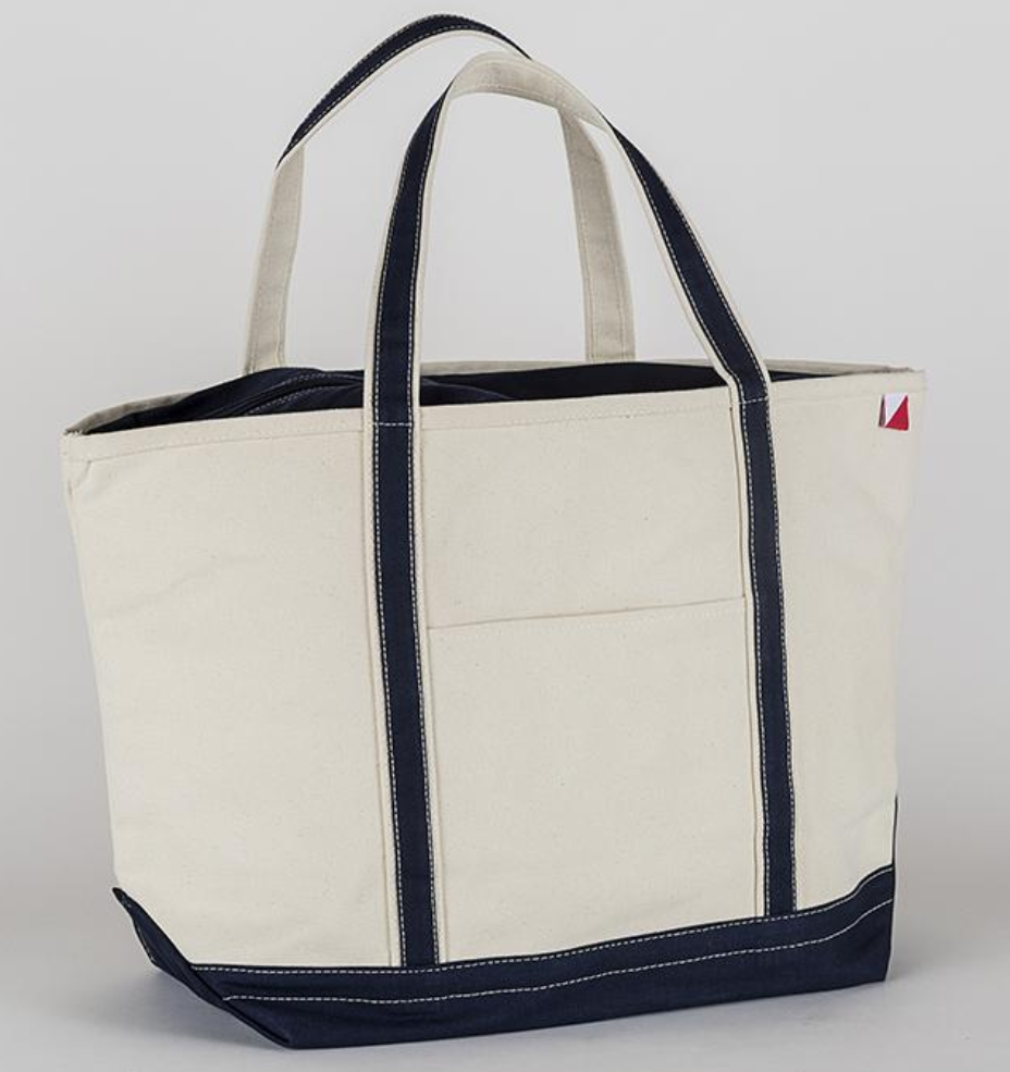 Classic Canvas Tote Bag Large Private Label: Navy