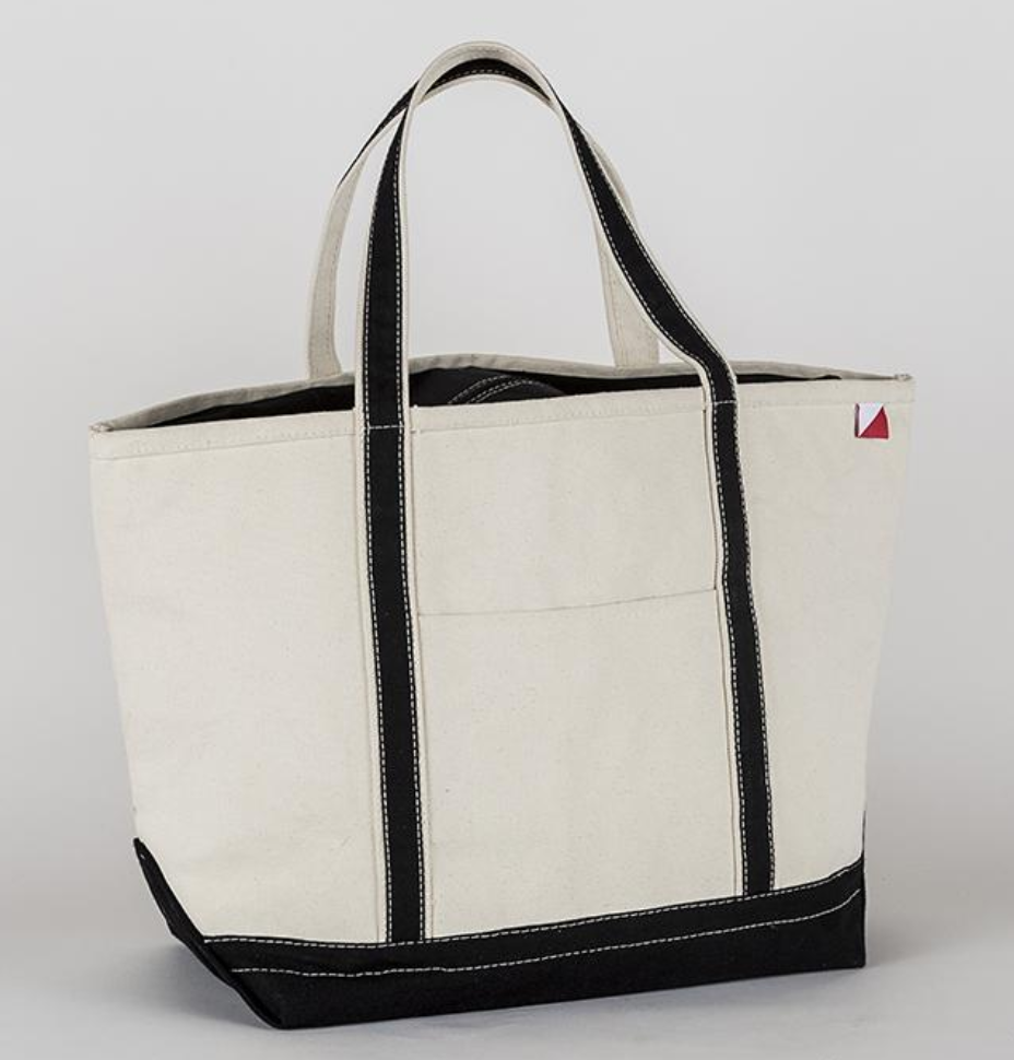 Classic Canvas Tote Bag Large Private Label: Navy