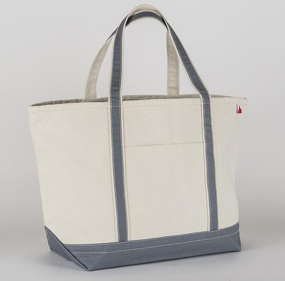 Classic Canvas Tote Bag Large Private Label: Navy
