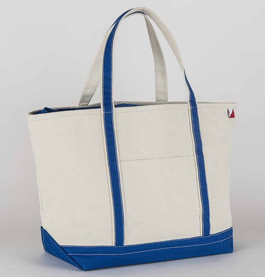 Classic Canvas Tote Bag Large Private Label: Navy