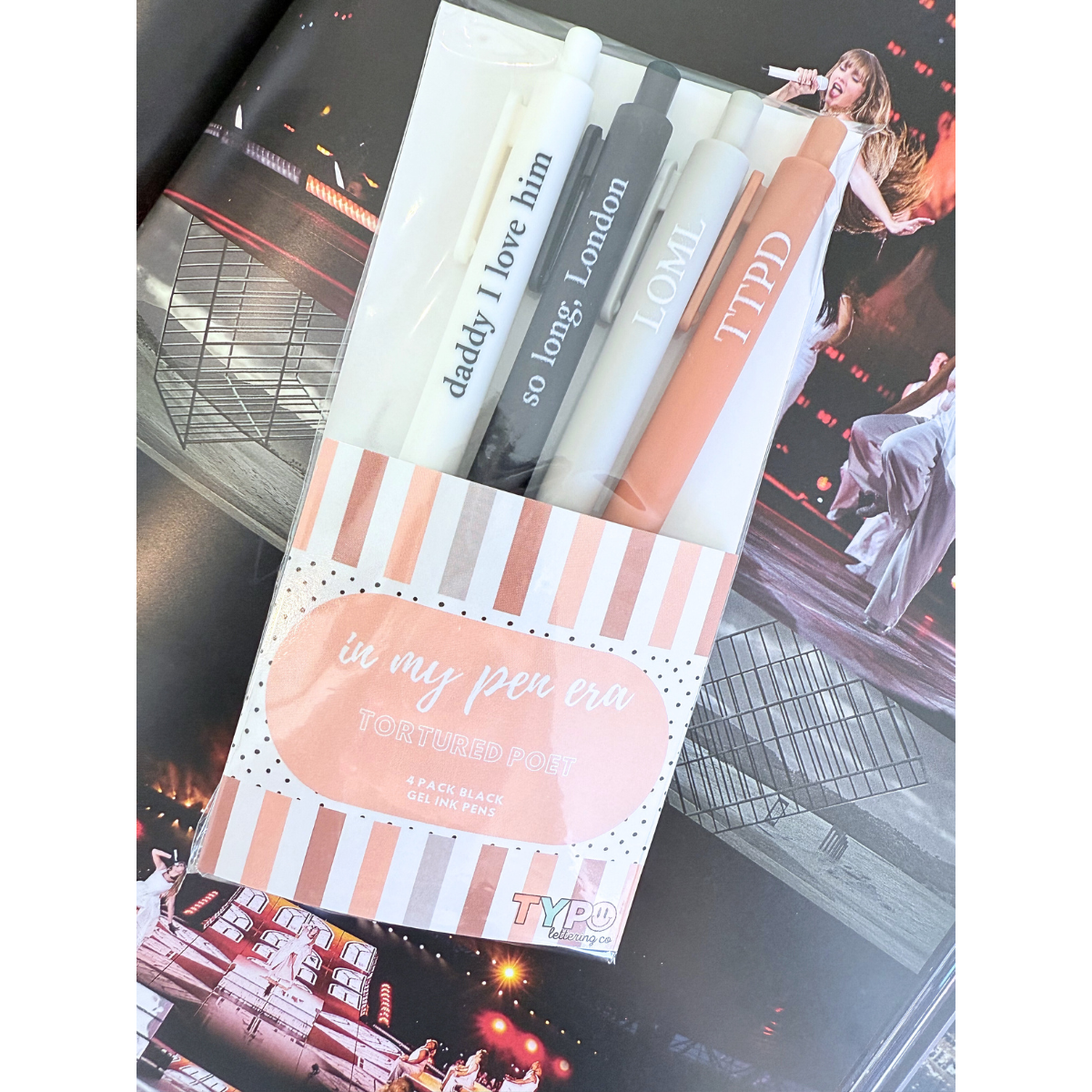 Tay inspired pen set-Tortured Poet