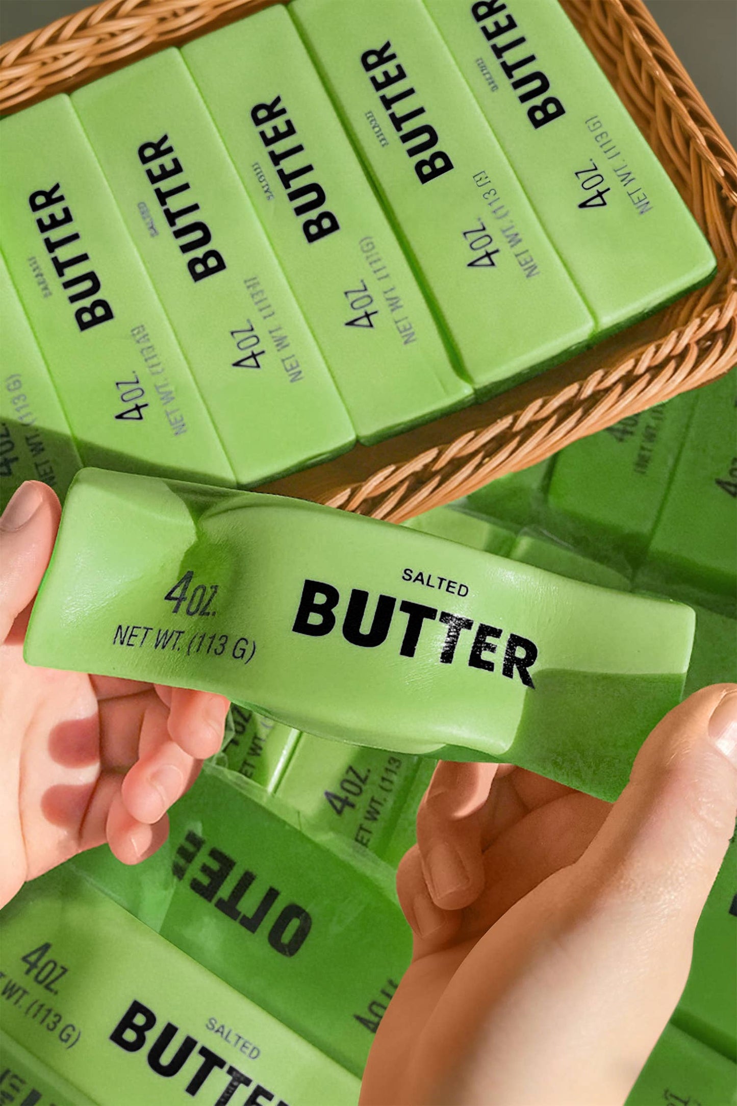 LAS Butter Sticker Relieve Pressure Toy: Yellow