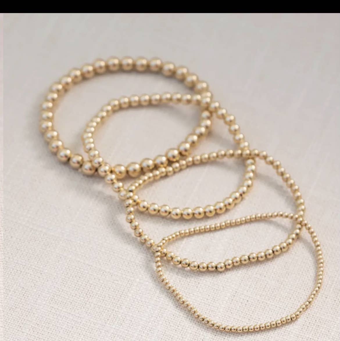 Gold Filled Bracelet - water proof/ non-tarnish/ sweat proof: 4mm