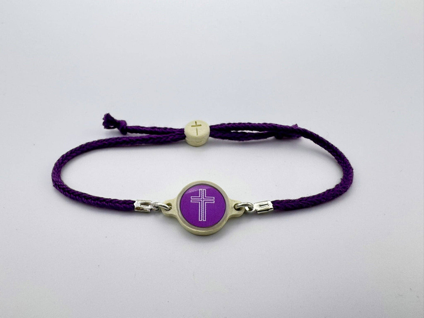 Tap To Pray™ - Survivor Series Handmade Bracelets: Dragonfruit + Cross