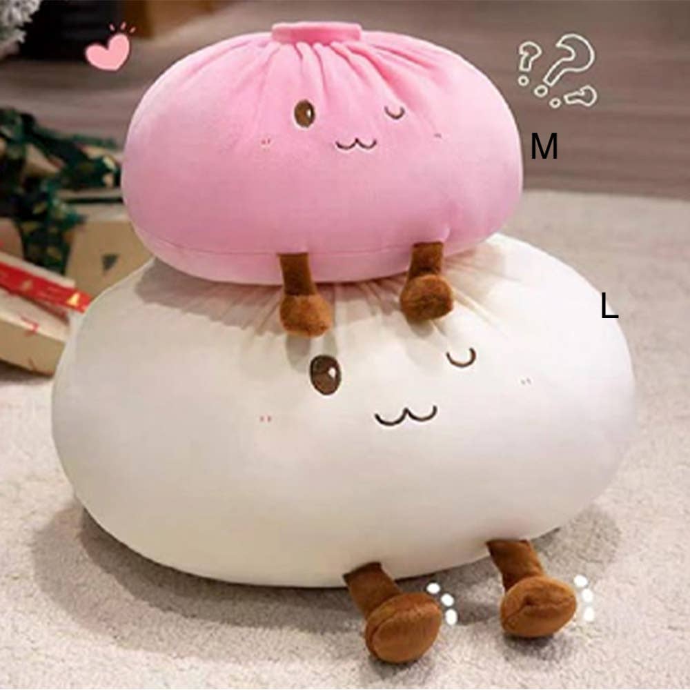 DUMPLING PLUSH TOY M SIZE, DMP 1004M: WHITE
