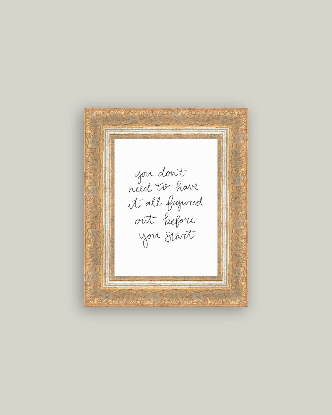 You Don't Need Framed Antique Art: 10x12