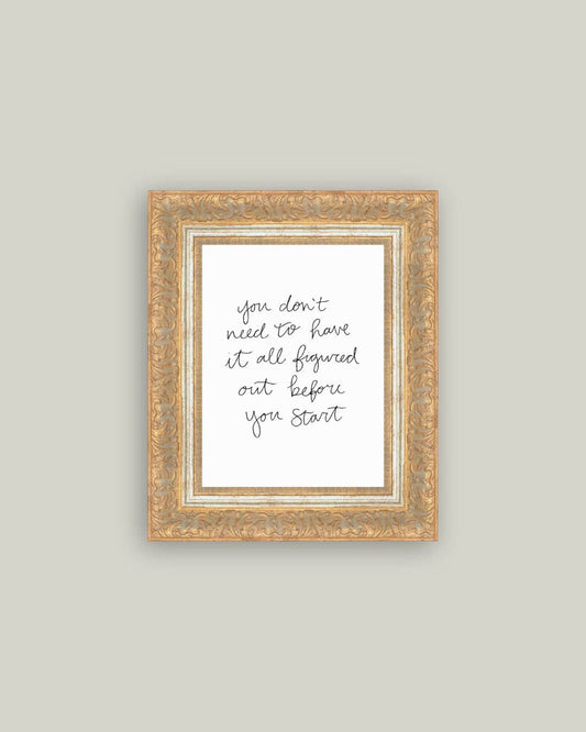 You Don't Need Framed Antique Art: 10x12