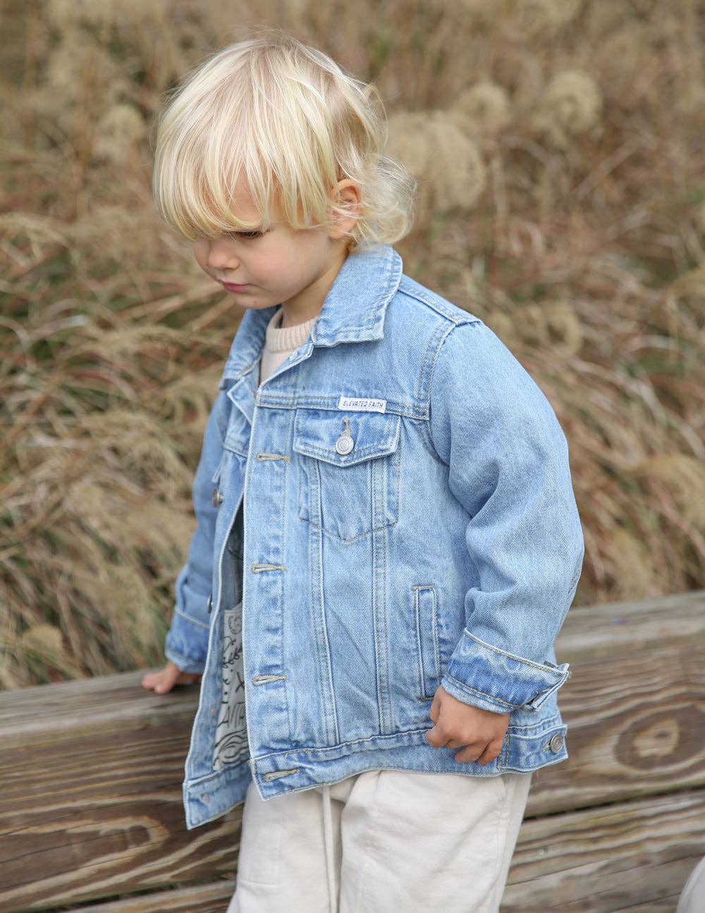 What a Friend in Jesus Kids Denim Jacket: 8Y