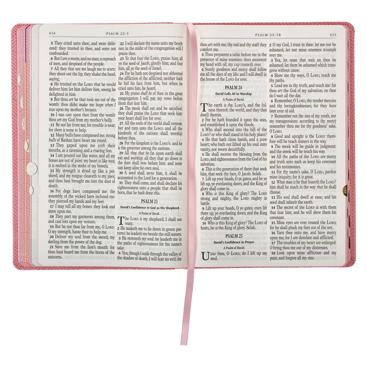 KJV Bible Kid Edition Faux Leather, Light Pink