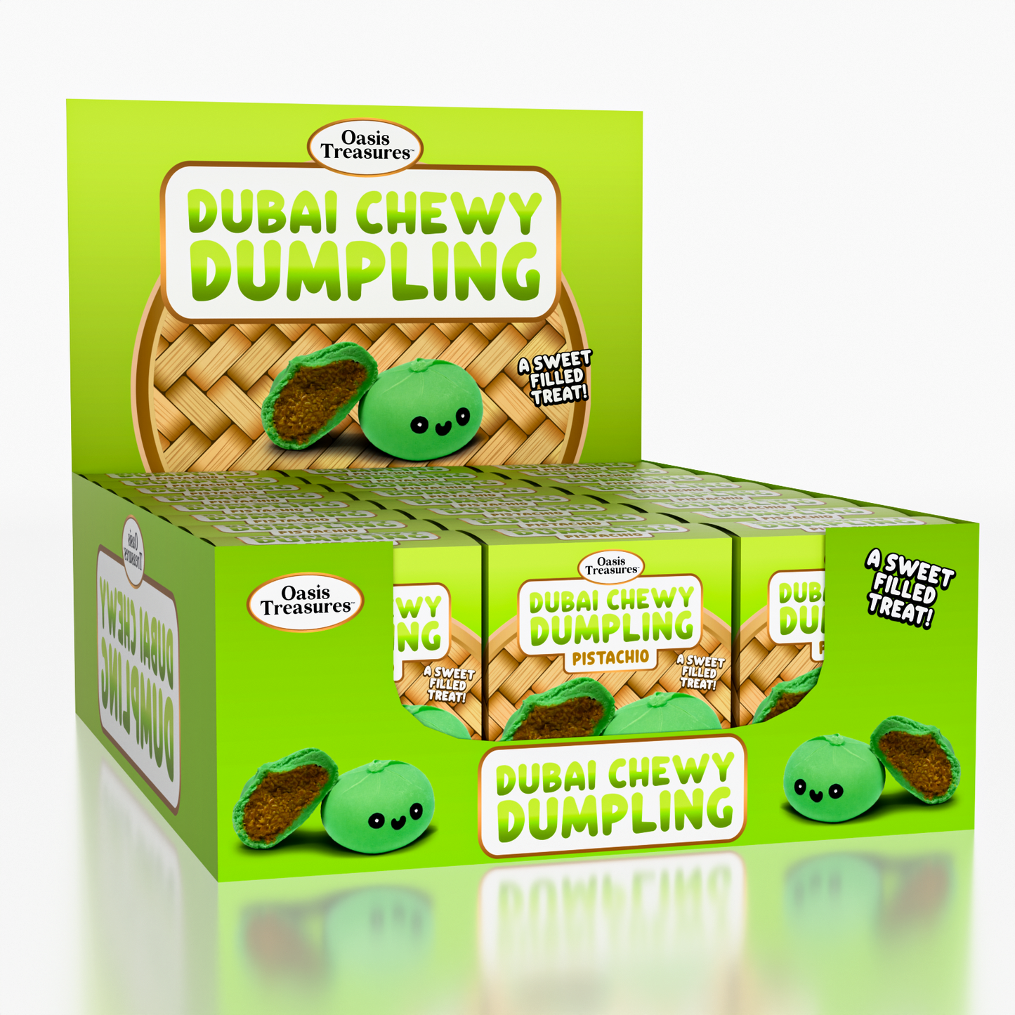 Dubai Dumpling Pistachio Flavor Korean Chewy Cookie by Oasis