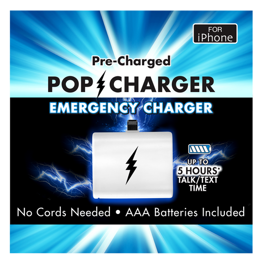 Zorbitz Pop Charger Emergency Charger - iPhone - 24 Qty
